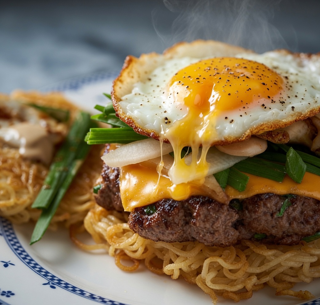 Hamburguesa de Ramen: La Bestia que Rompe Instagram